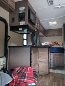 Cruise America 25 ft kitchen/bed area