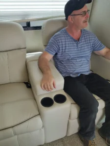 Comfy recliners in RV