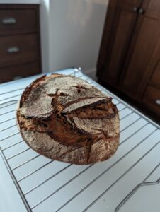 Gina's Bread Calculator - fresh loaf of bread