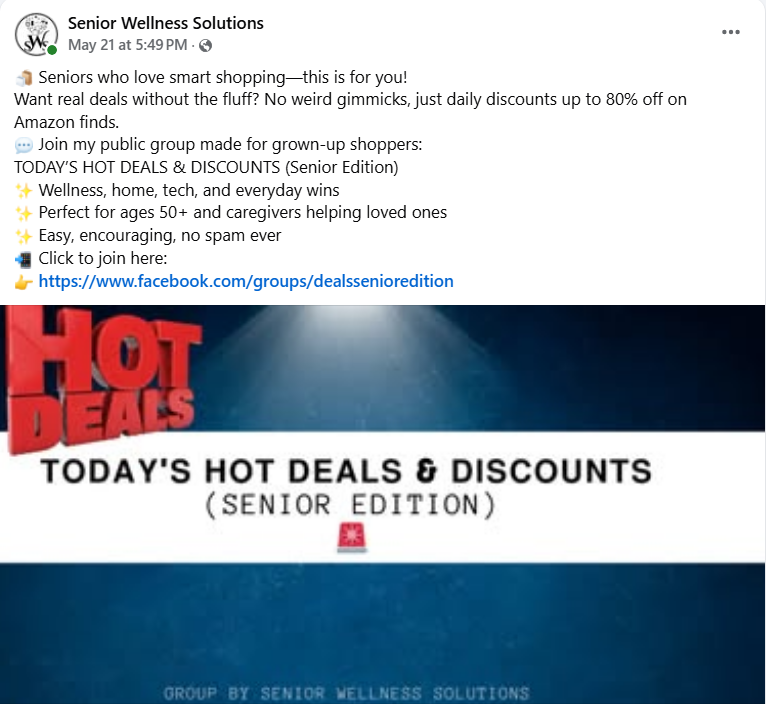 senior wellness deals and discounts